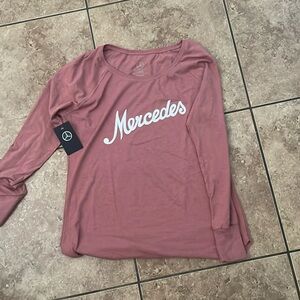 Official Mercedes Benz log sleeve tee